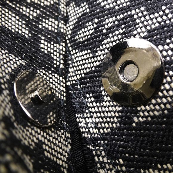 Christian Dior Double Saddle Bag Trotter Black Gray - Picture 5 of 9